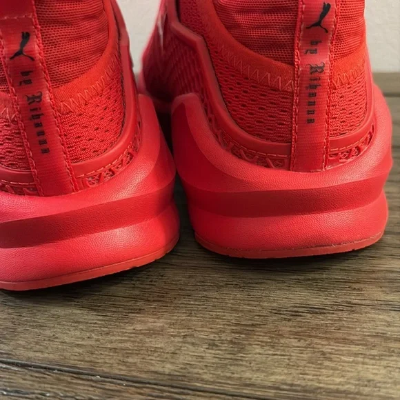 EUC [Fenty x PUMA] Rhianna Trainer in High Risk Red Athletic Sneakers Womens 6.5 - Picture 13 of 15